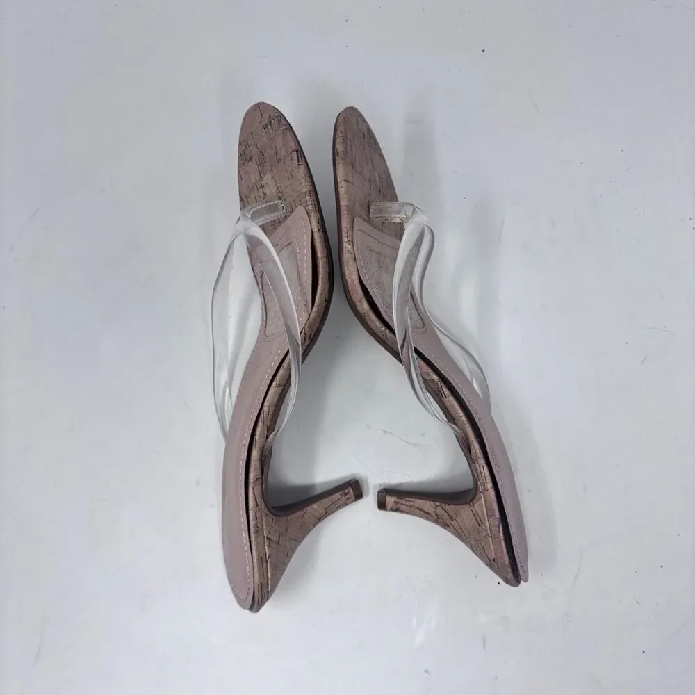 Marbella Cork Wedge Sandals size 10